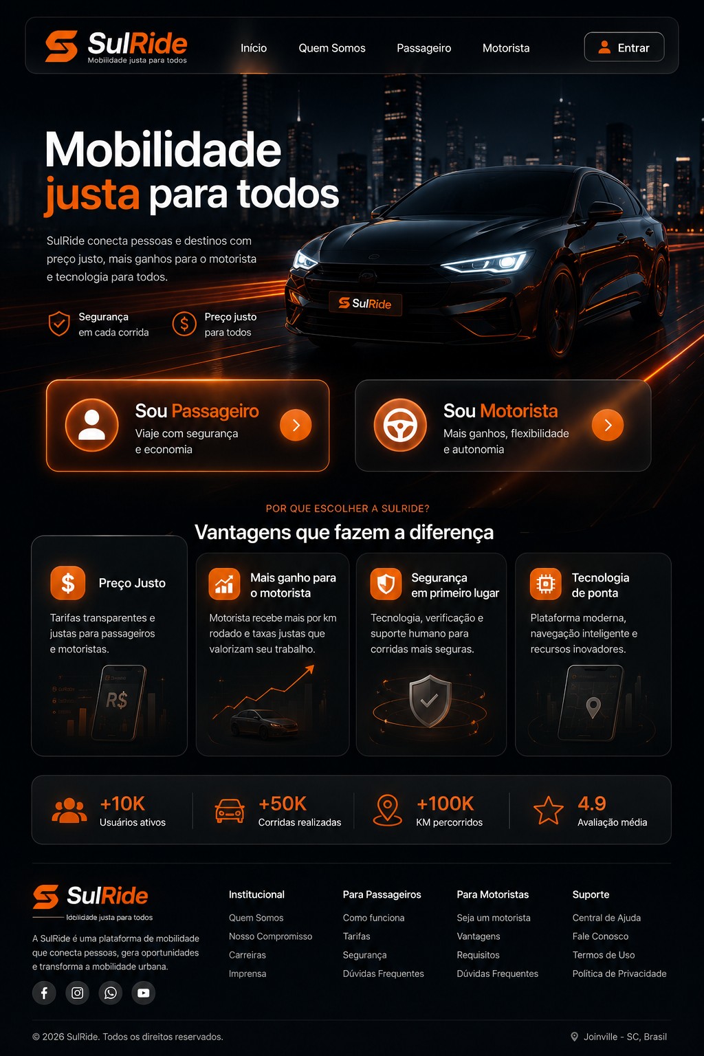 SulRide - Mobilidade justa para todos